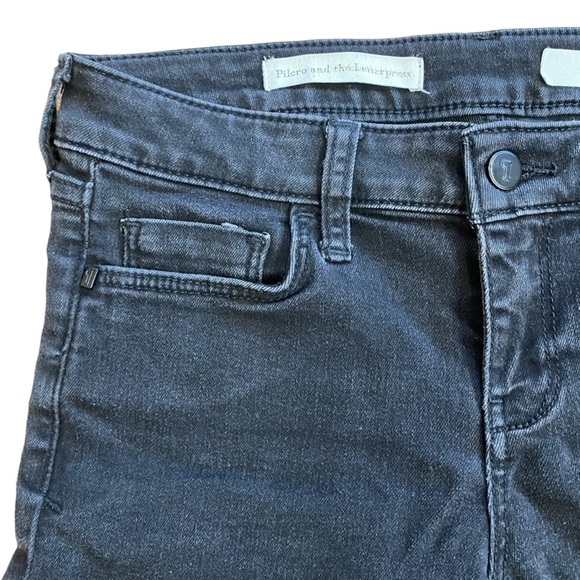 Anthropologie Pilcro & The Letterpress Black Denim Shorts 6” Inseam Women’s 26 - Picture 7 of 13